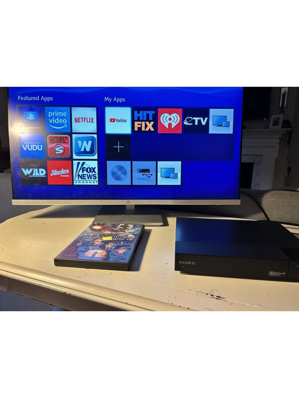 Sony BDP-S3500 Blu-ray DVD Player WiFi HDMI USB Tested Working No Remote